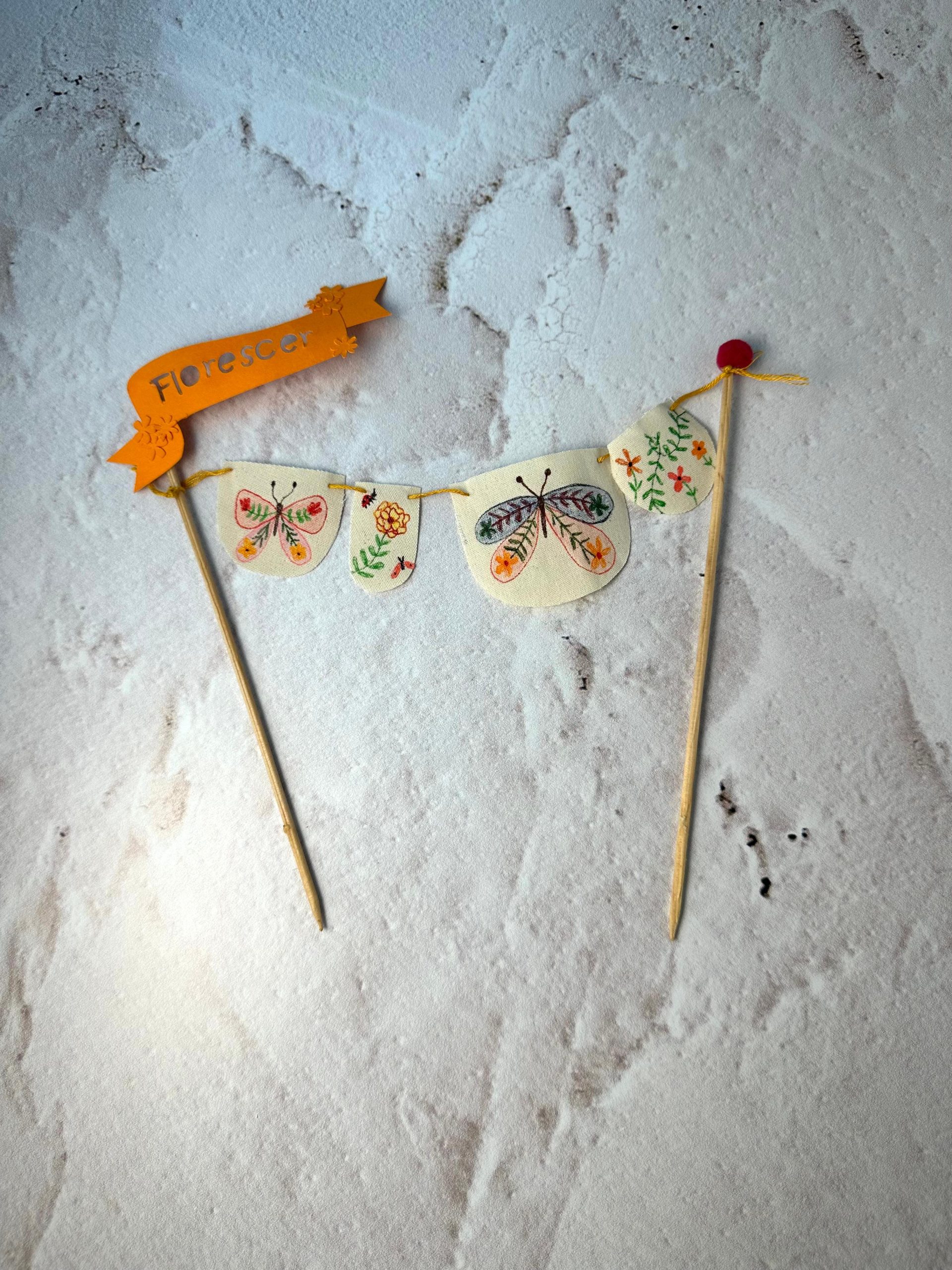 Topo de Bolo Jardim - Imagem 4